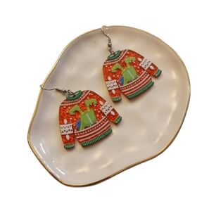 Ugly Christmas sweater‎ earrings